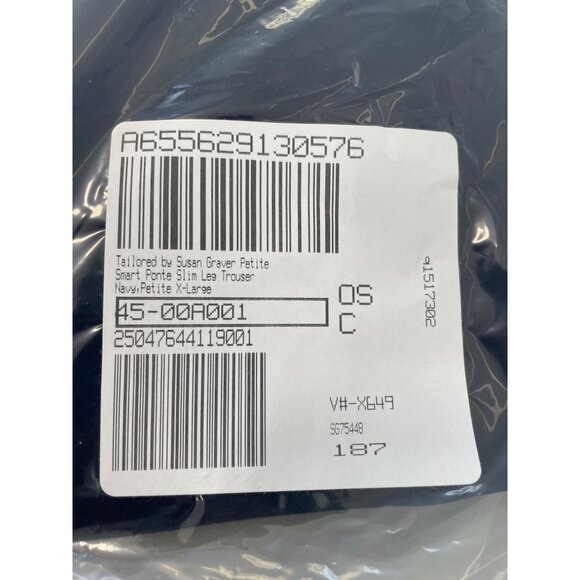 Tailored by Susan Graver Petite Smart Ponte Slim Leg Trouser Size XLP Officewear - Picture 3 of 9